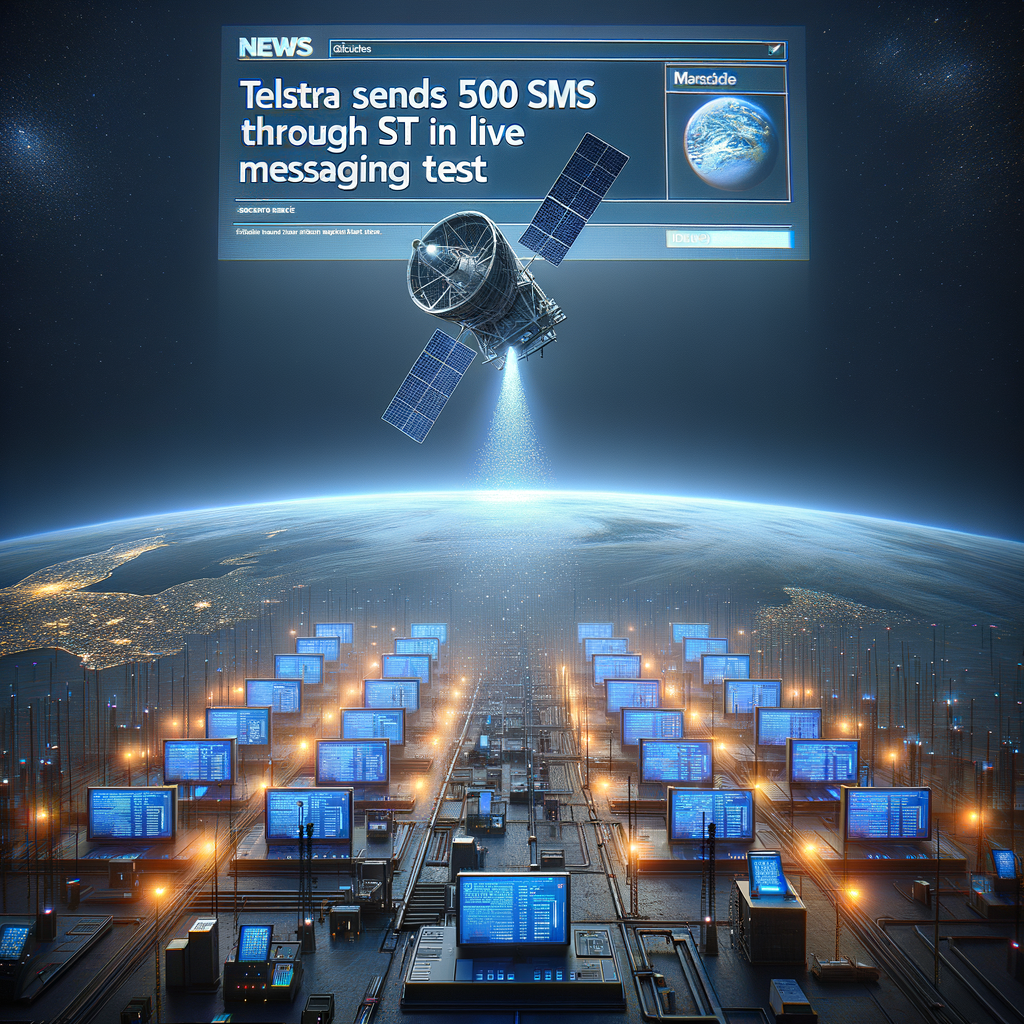 Telstra envía 500 SMS a través de Starlink en prueba de mensajería en vivo