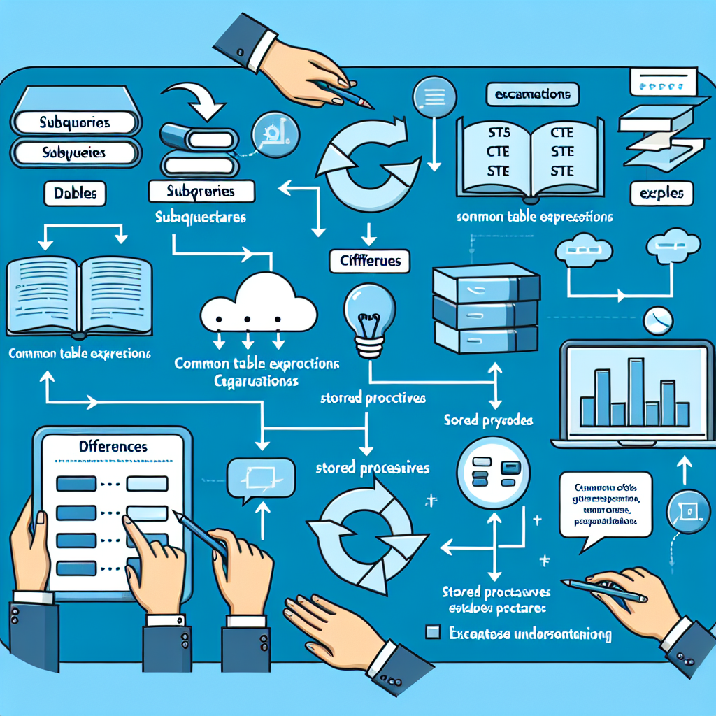 Diferencias entre subconsultas, CTEs y procedimientos almacenados