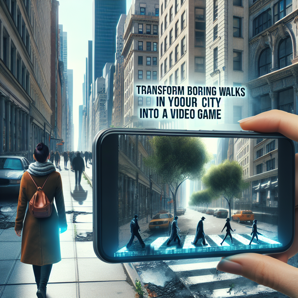 Transforma caminatas aburridas en tu ciudad de videojuego