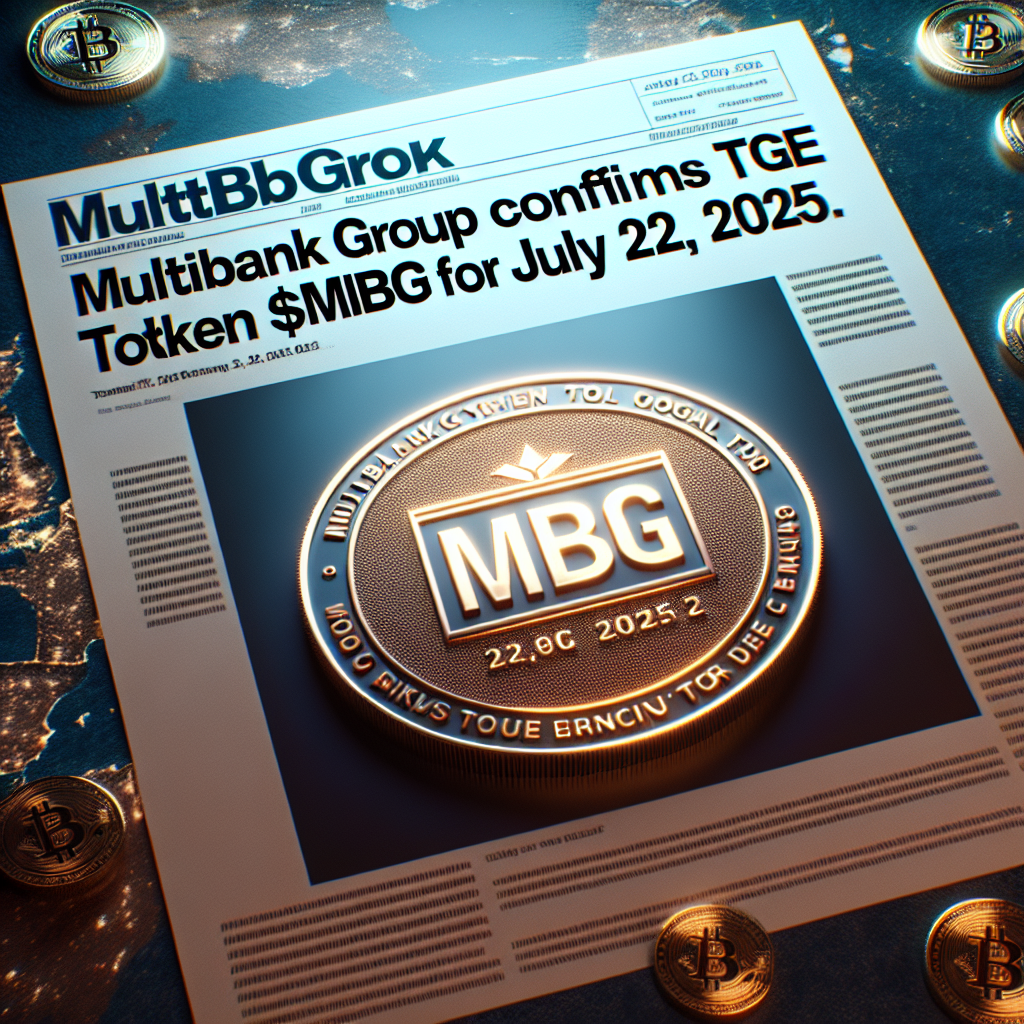 Grupo MultiBank confirma TGE del token $MBG para julio 22, 2025.
