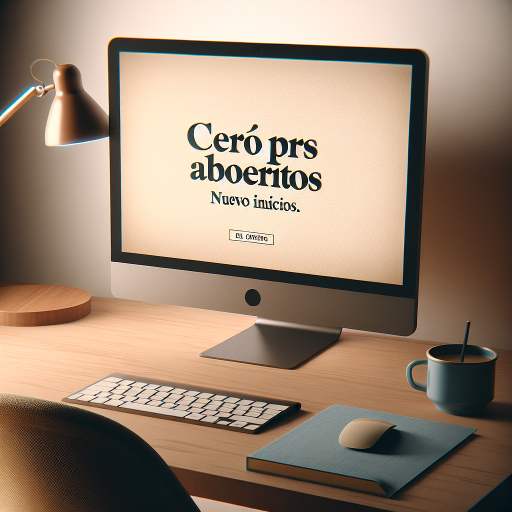Cero PRs abiertos: nuevo inicio