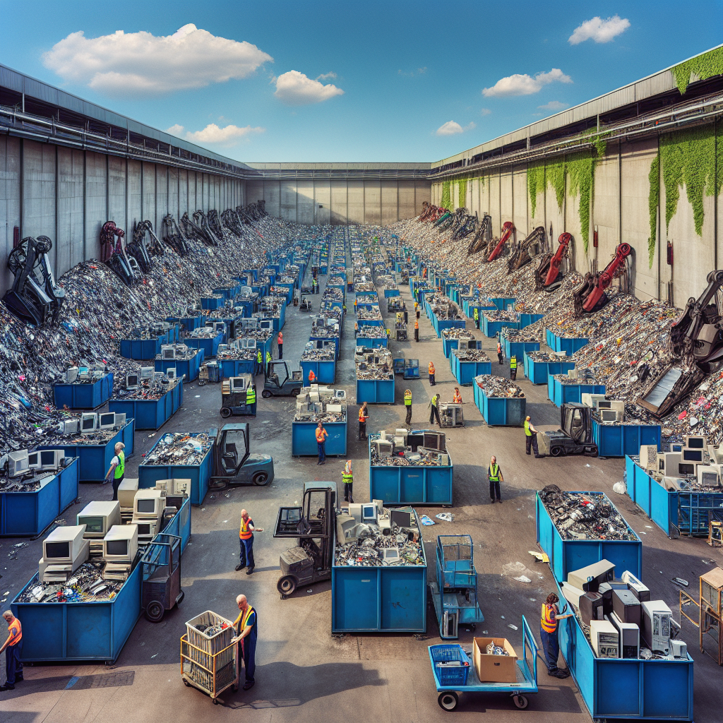 El destino final de la tecnología: Visitando un gran sitio de reciclaje de TI