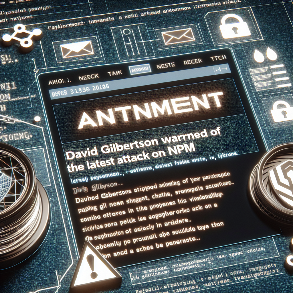 David Gilbertson advirtió del último ataque a NPM