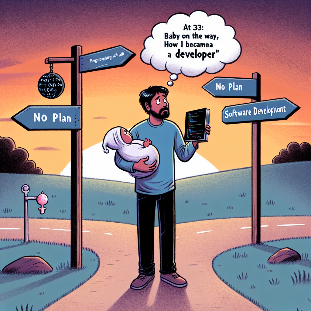 A los 33: bebé en camino, sin plan, cómo me hice desarrollador