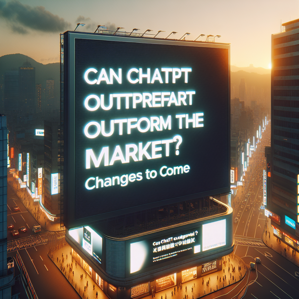 ¿Puede ChatGPT superar al mercado? Cambios por venir