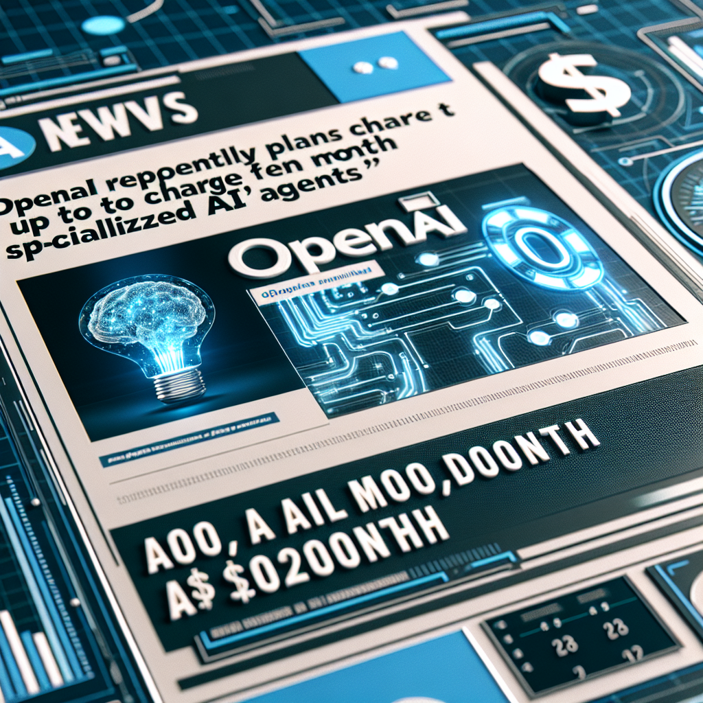  OpenAI planea cobrar hasta 20,000 dólares al mes por agentes de IA especializados