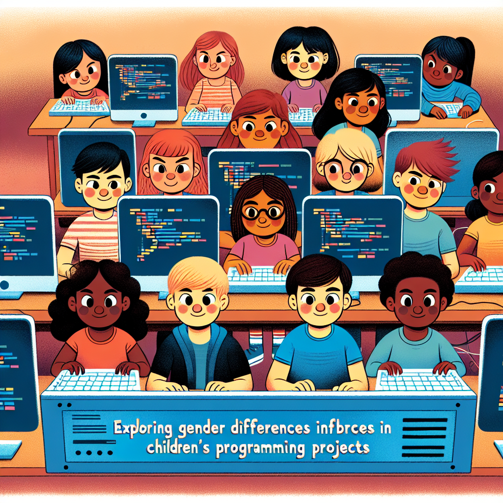 Descubriendo diferencias de género en proyectos de programación infantil.