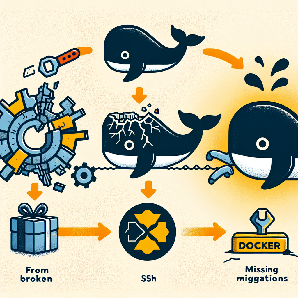 De roto a robusto: Django en Docker con ECR SSH migraciones ausentes