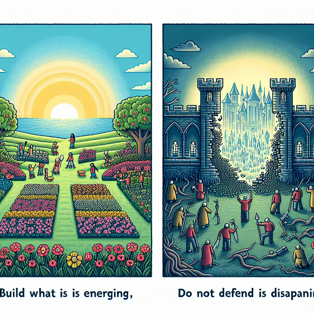 Construye lo que está emergiendo, no defiendas lo que desaparece.