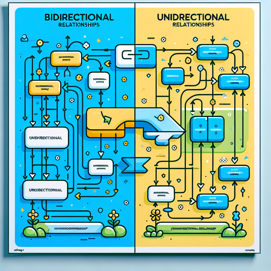 Relaciones bidireccionales vs unidireccionales en Spring JPA