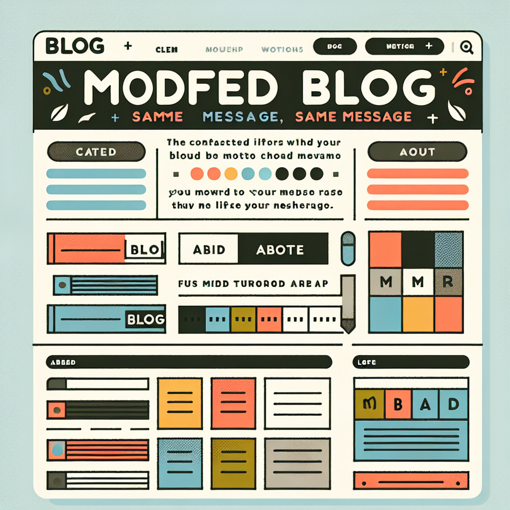 Blog Modificado, Mismo Mensaje