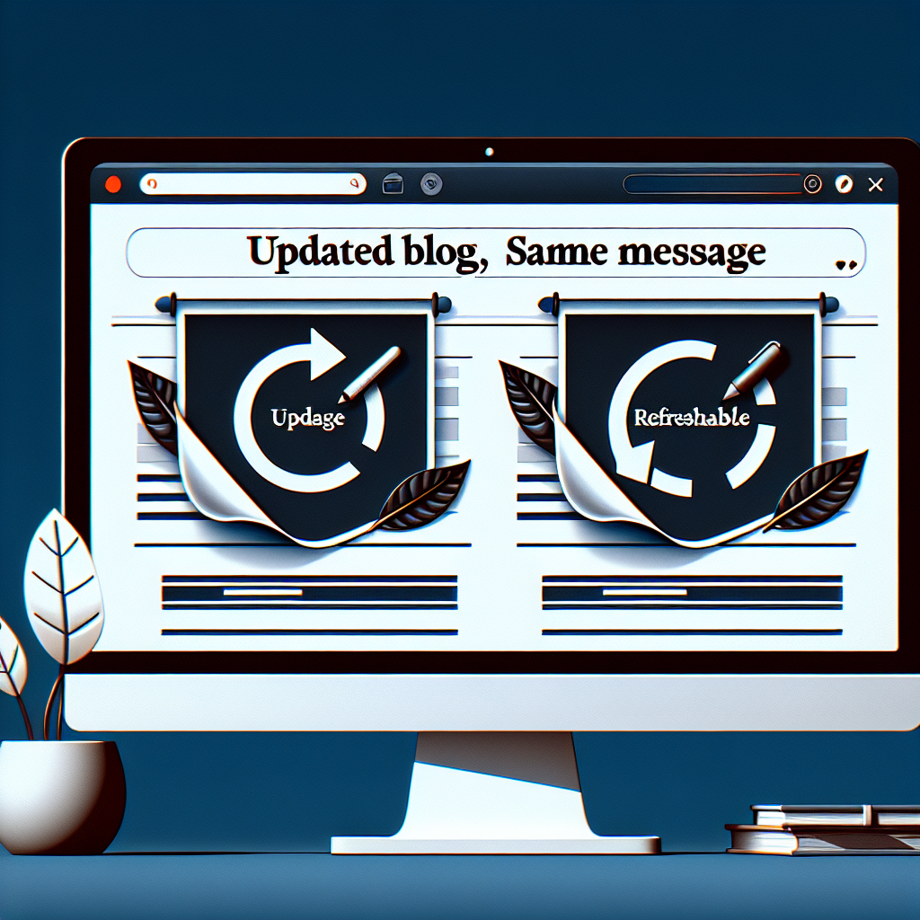 Blog Actualizado, Mismo Mensaje
