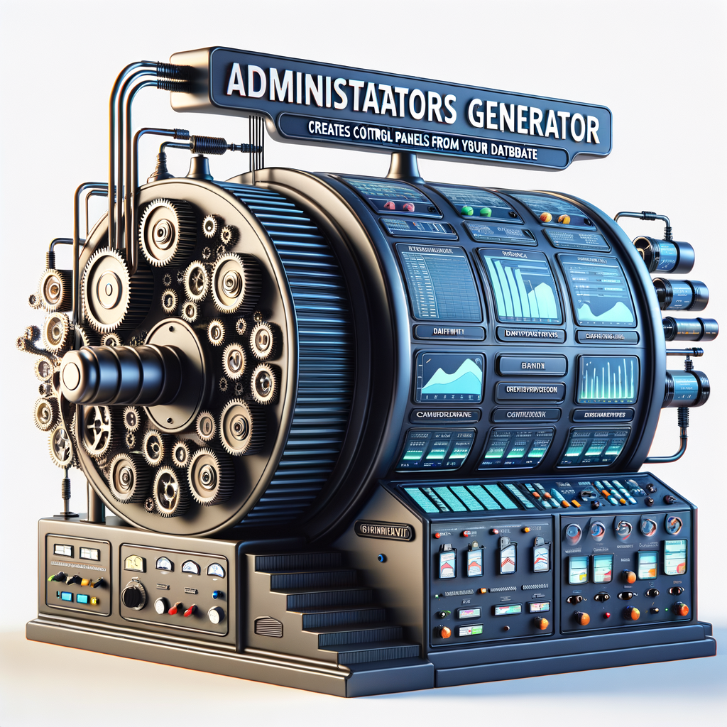  Generador de Administradores - Crea Paneles de Control desde tu Base de Datos