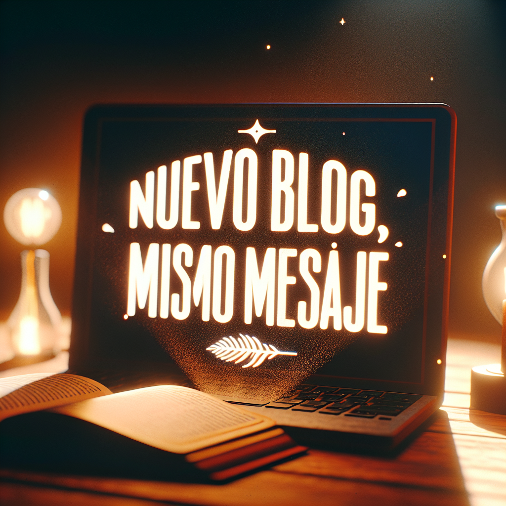 Nuevo Blog, Mismo Mensaje