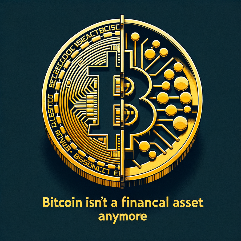 Bitcoin ya no es un activo financiero