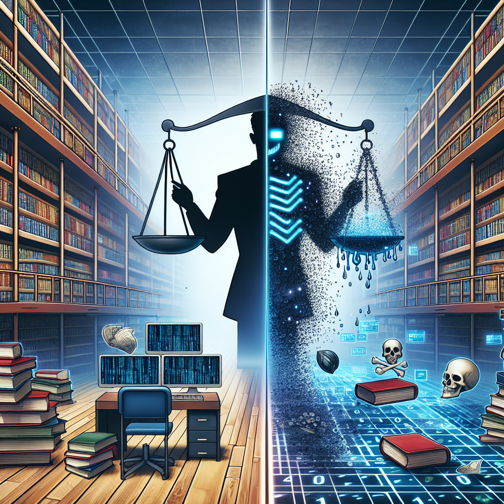 Uso legal de libros en entrenamiento de IA, pero copias piratas generan responsabilidad