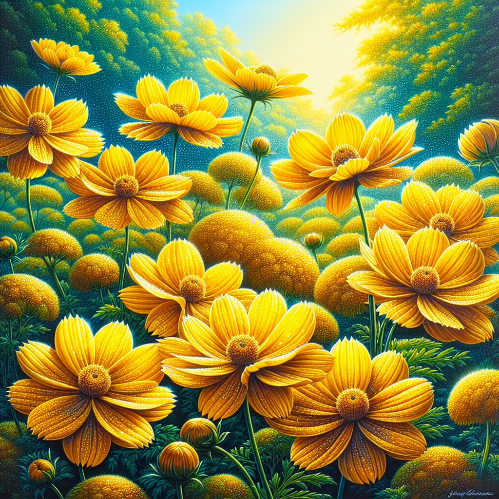 Flores de color amarillo