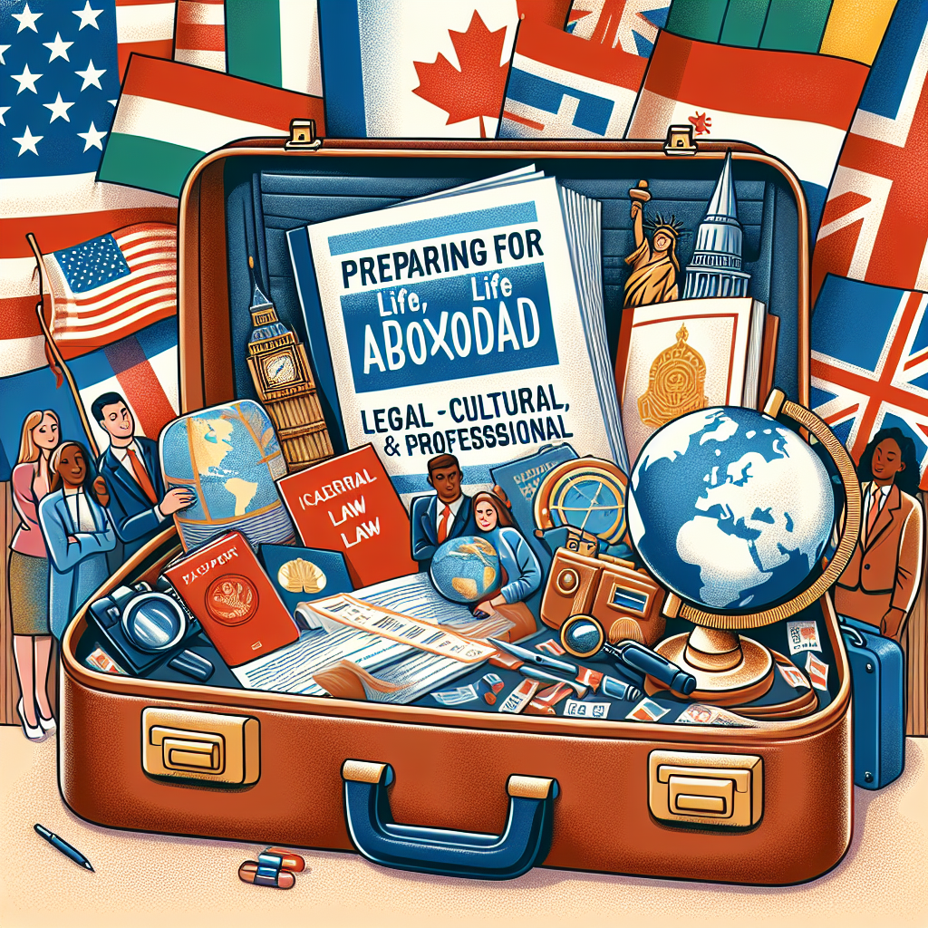 Preparándote para la vida en el extranjero: legal, cultural y profesional.