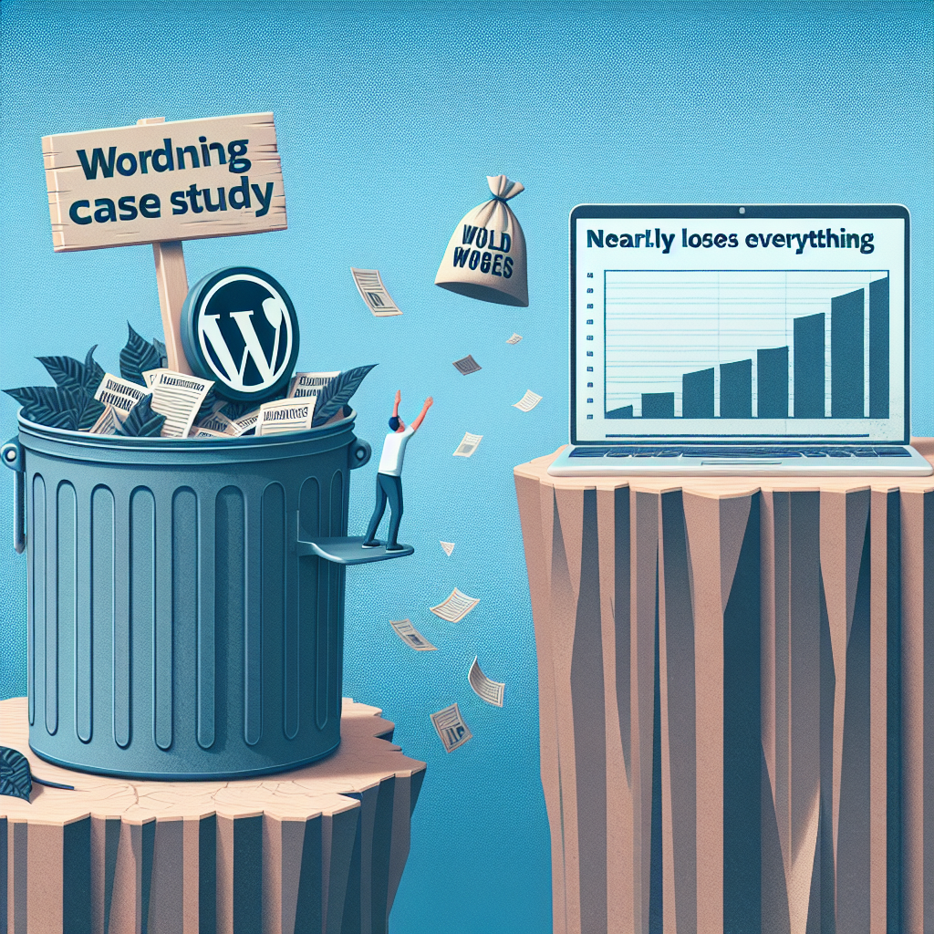 Caso de estudio: un blog WordPress pequeño casi lo pierde todo