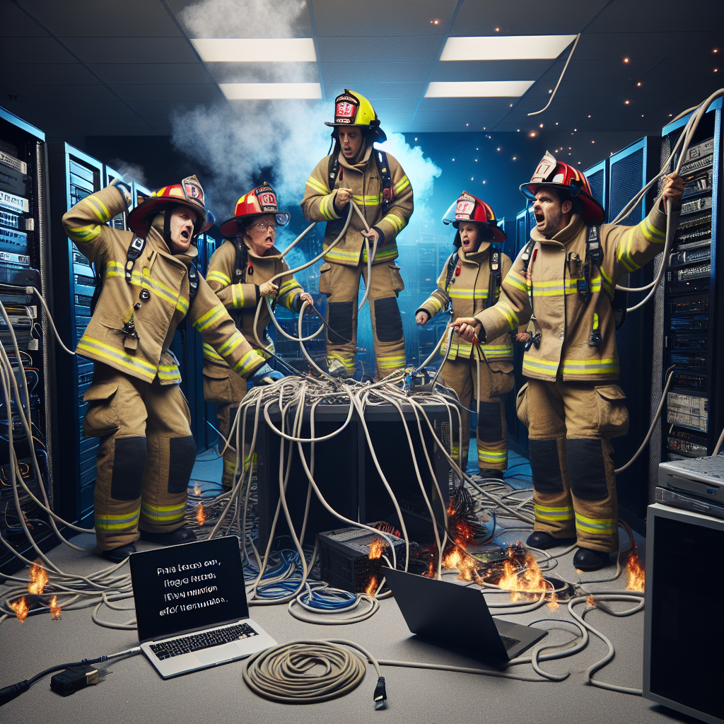 Bomberos de Victoria luchando contra las interrupciones de IT.