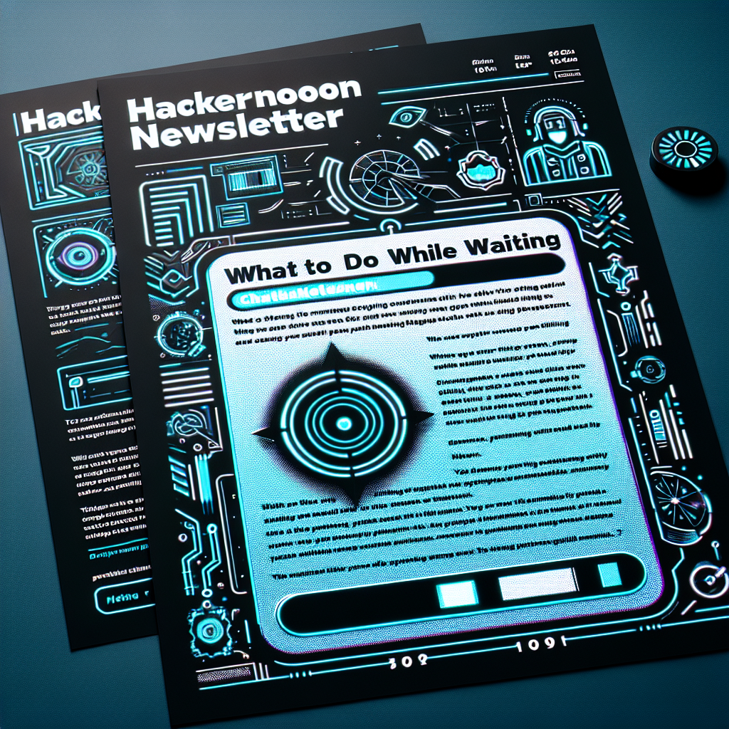 La Newsletter de HackerNoon: ¿Qué hacer mientras espero a ChatGPT?