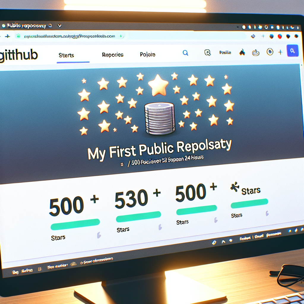500+ Estrellas en 24 Horas: Mi Primer Repositorio Público en GitHub