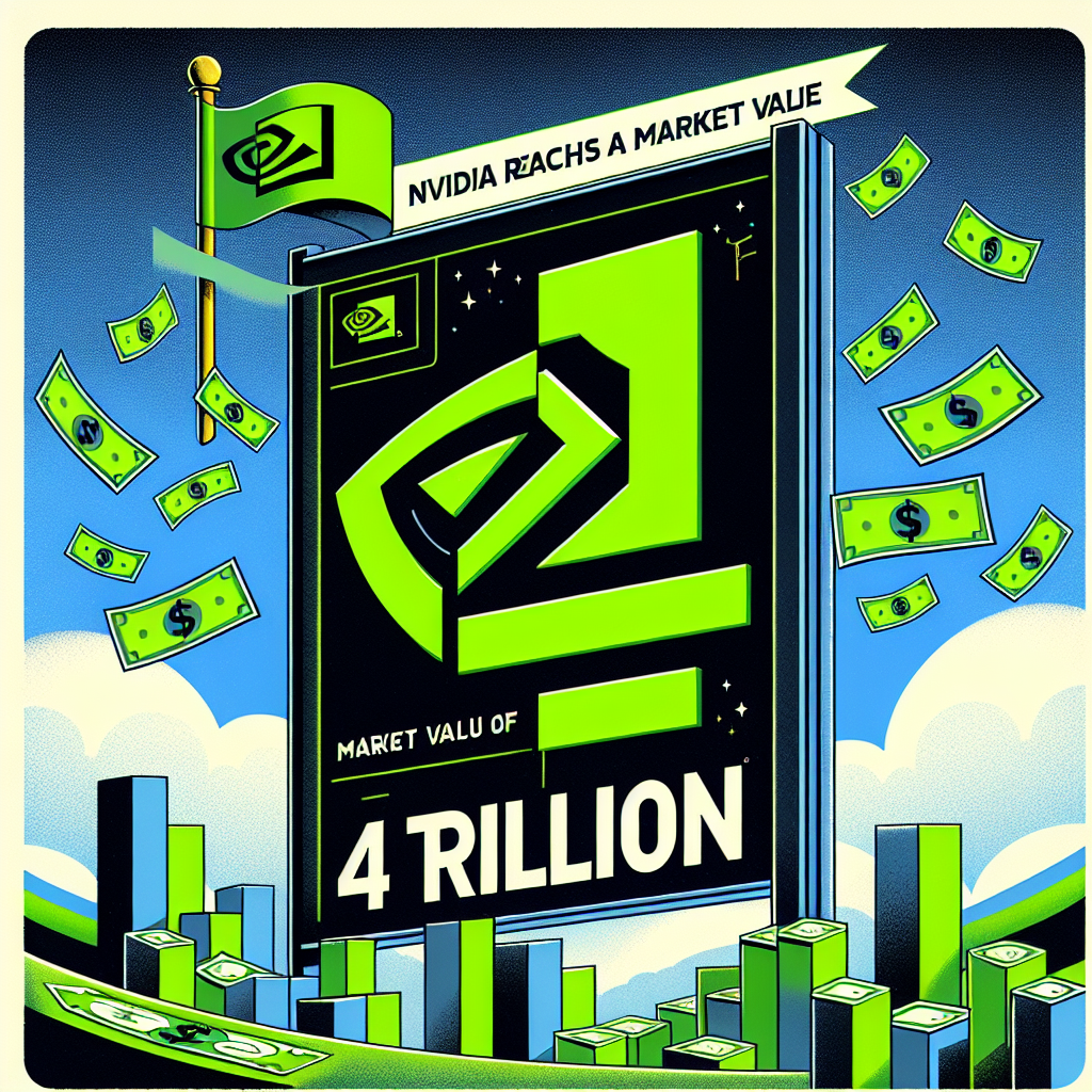 Nvidia alcanza un valor de mercado de $4 billones