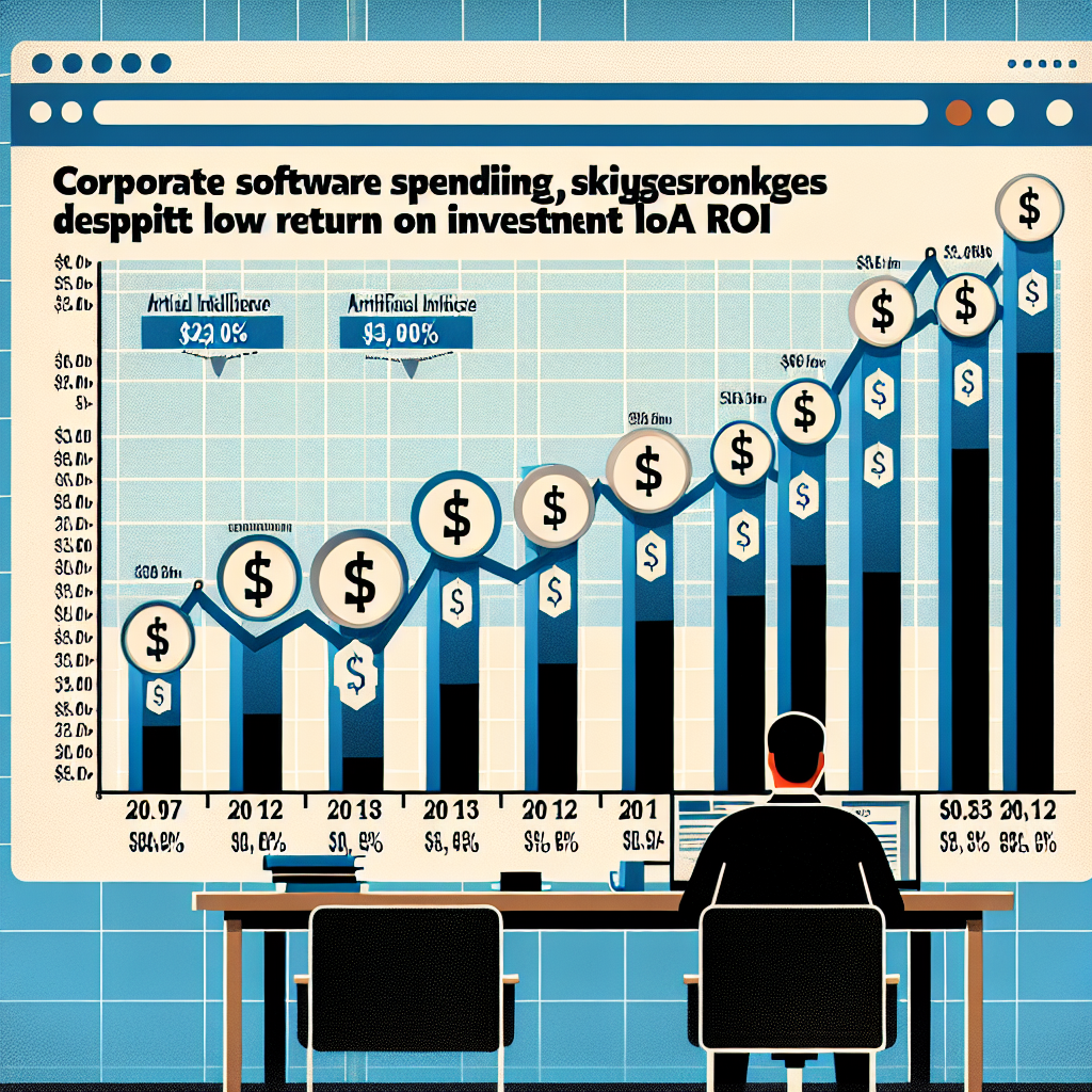 Gasto en software empresarial se dispara pese a un ROI de IA bajo