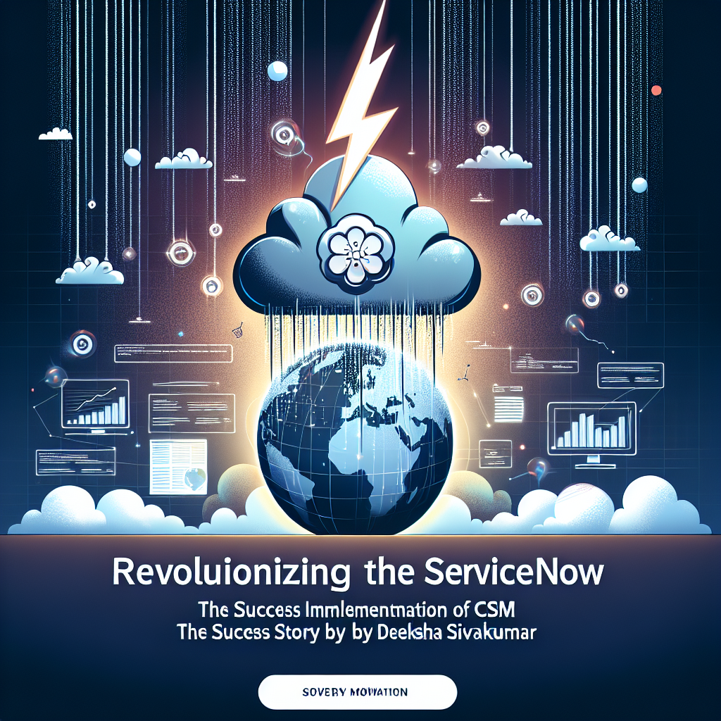 Revolucionando la Implementación de ServiceNow: La Historia de Éxito de CSM por Deeksha Sivakumer