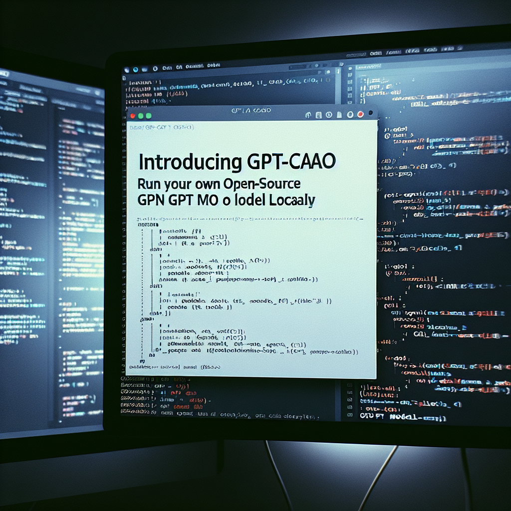 Presentando GPT-CAO: Ejecuta tu propio modelo GPT de código abierto localmente