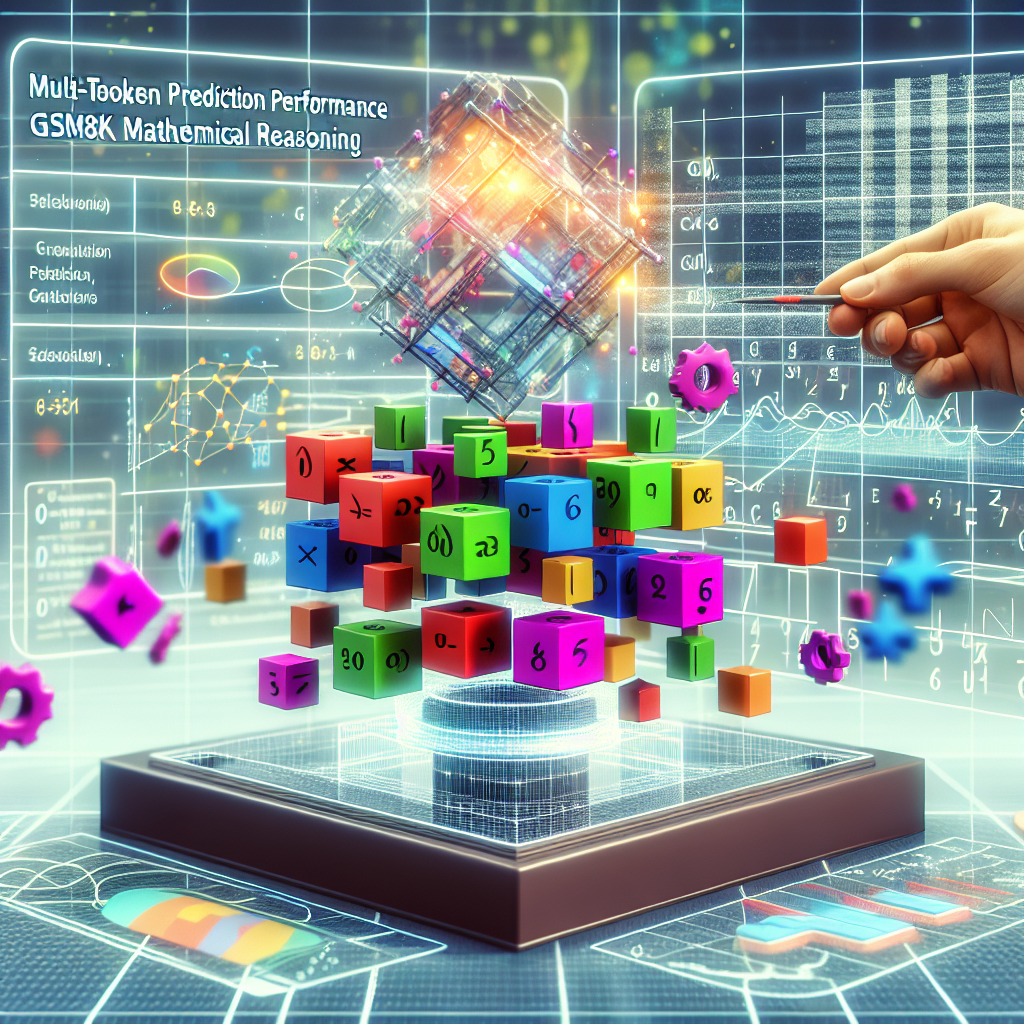 Rendimiento de Predicción Multi-Token en Razonamiento Matemático GSM8K