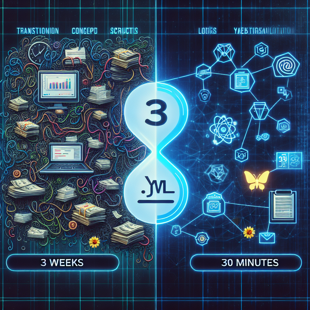 De 3 semanas a 30 minutos: YAML transforma la automatización Web3