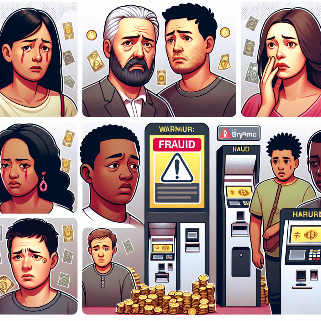 Víctimas de fraude entre los principales usuarios de cajeros automáticos de criptomonedas.