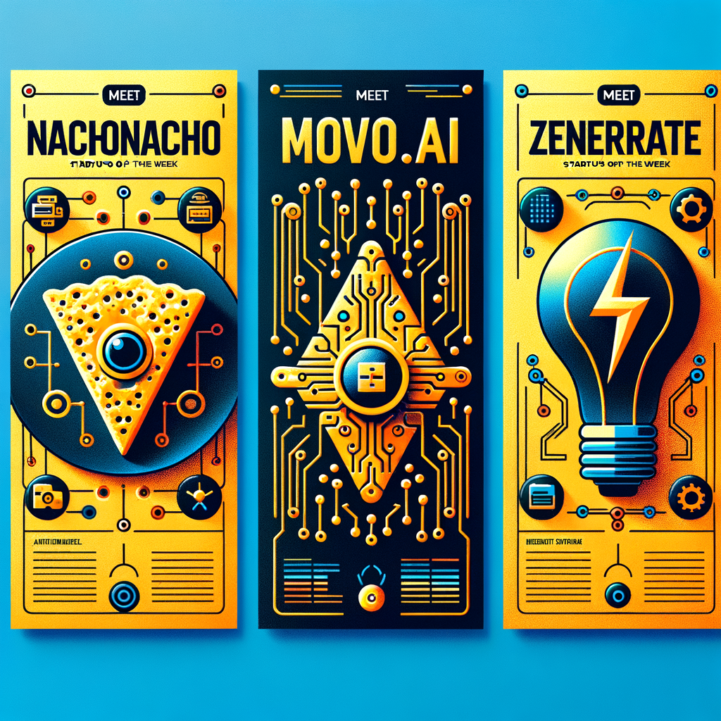 Conoce a NachoNacho, Moveo.AI y Zenerate: Startups de la Semana