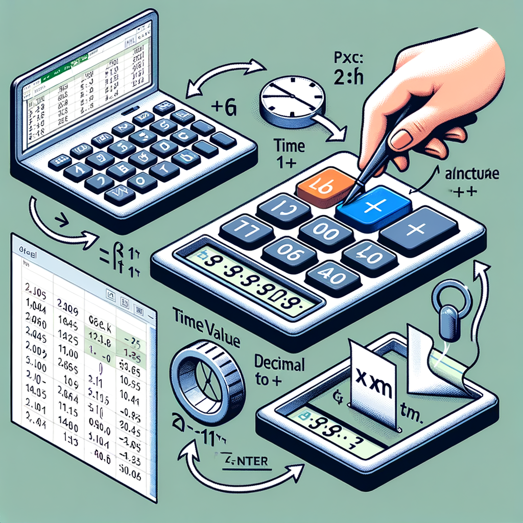 Convierte horas a valor decimal con la función TIMEVALUE de Excel