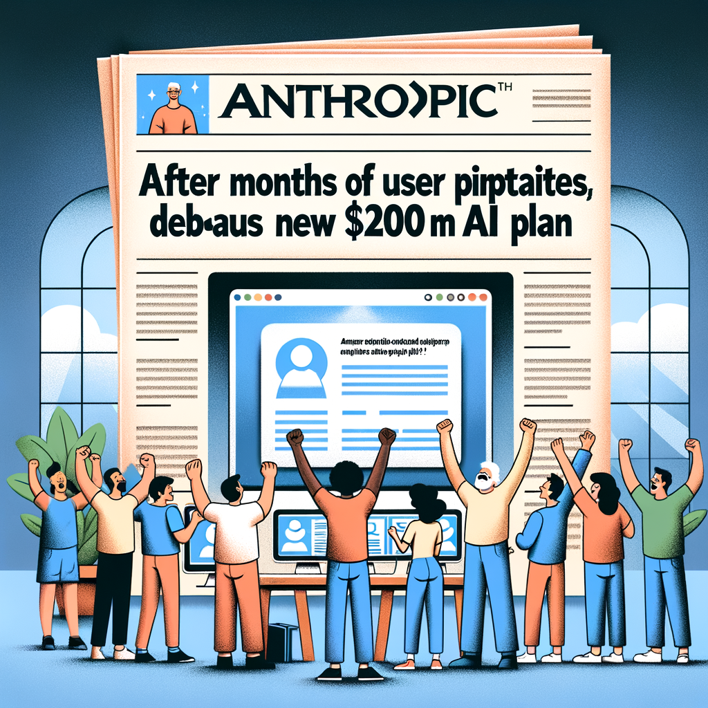 Nuevo plan de inteligencia artificial de Anthropic: $200 al mes