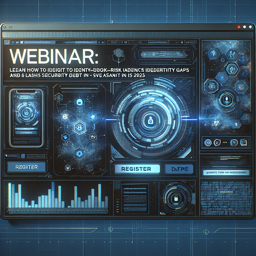  Webinar Aprende a Identificar Brechas de Identidad de Alto Riesgo y Reducir la Deuda de Seguridad en 2025