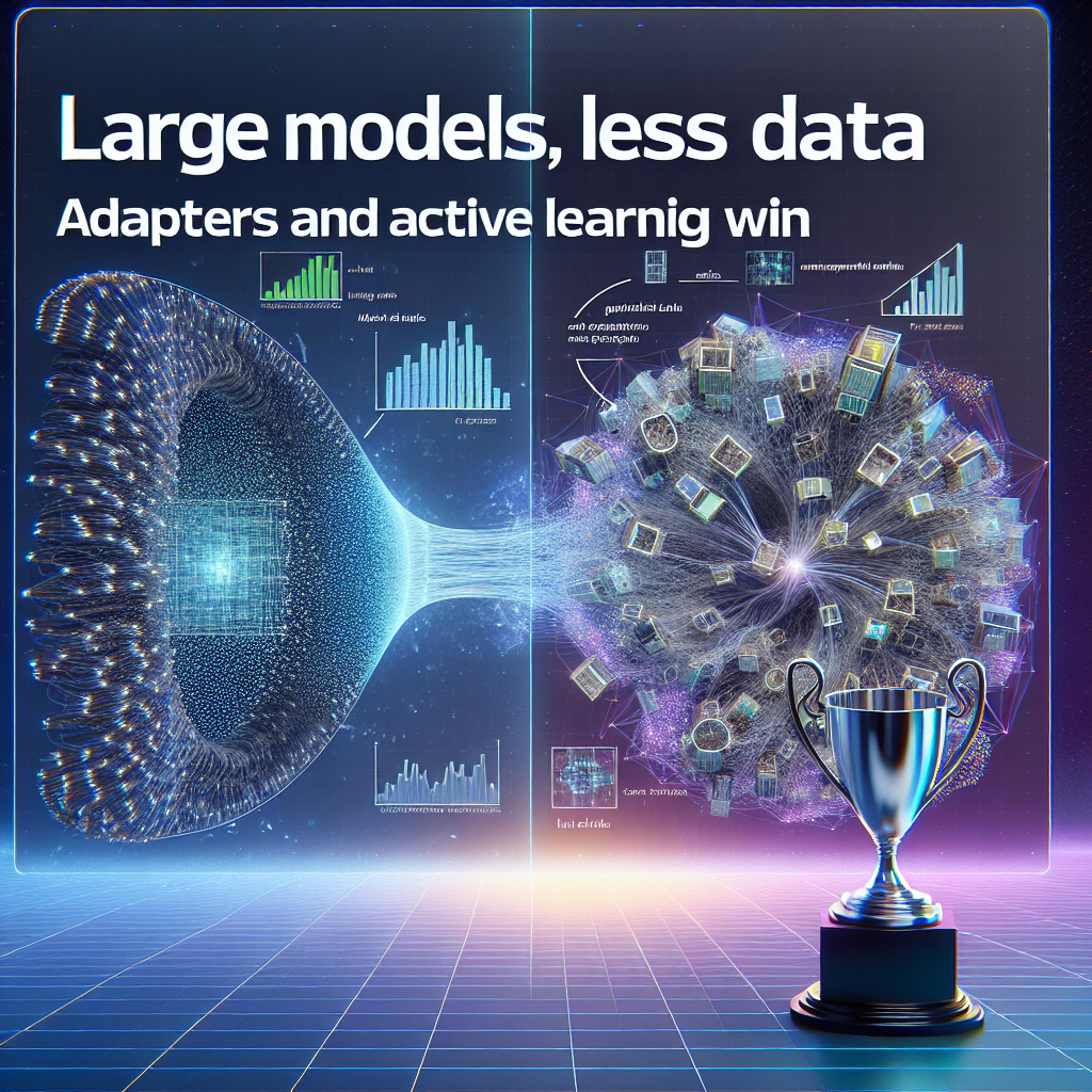 Modelos Grandes, Menos Datos: Adaptadores y Aprendizaje Activo Ganan