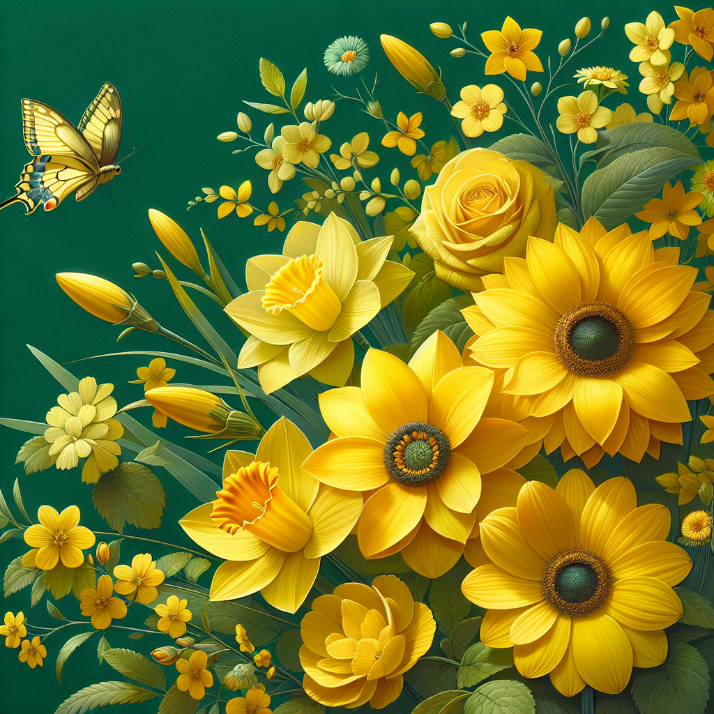 Flores en Amarillo