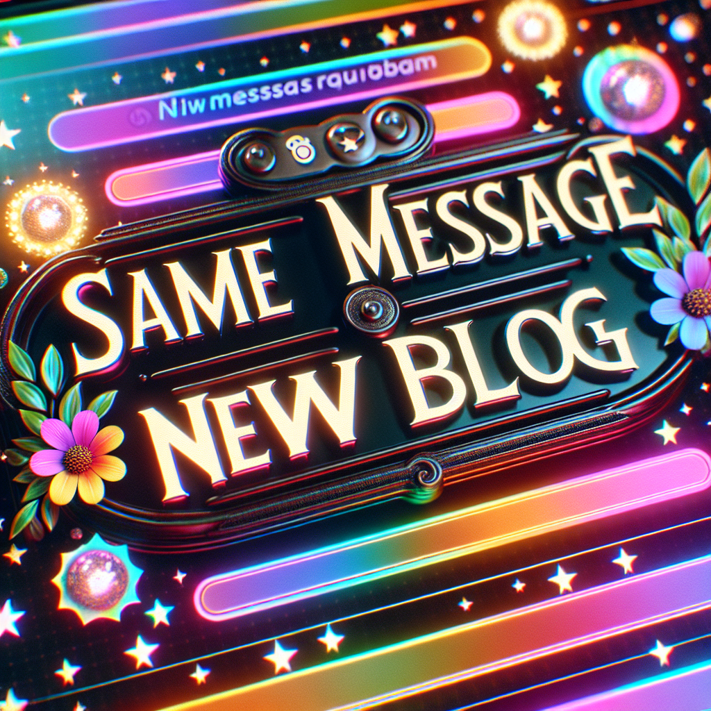 Mismo mensaje, nuevo blog