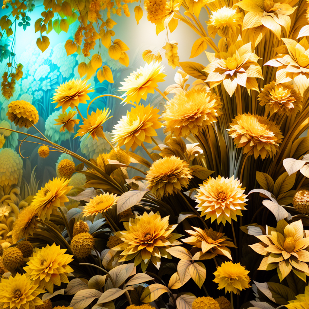 Flores en amarillo