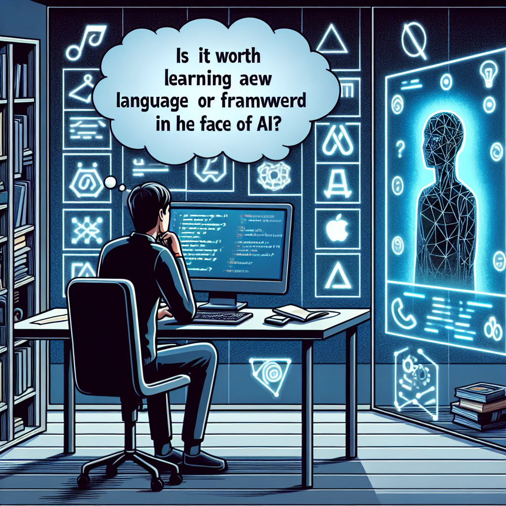 ¿Vale la pena aprender un lenguaje o framework ante la IA?
