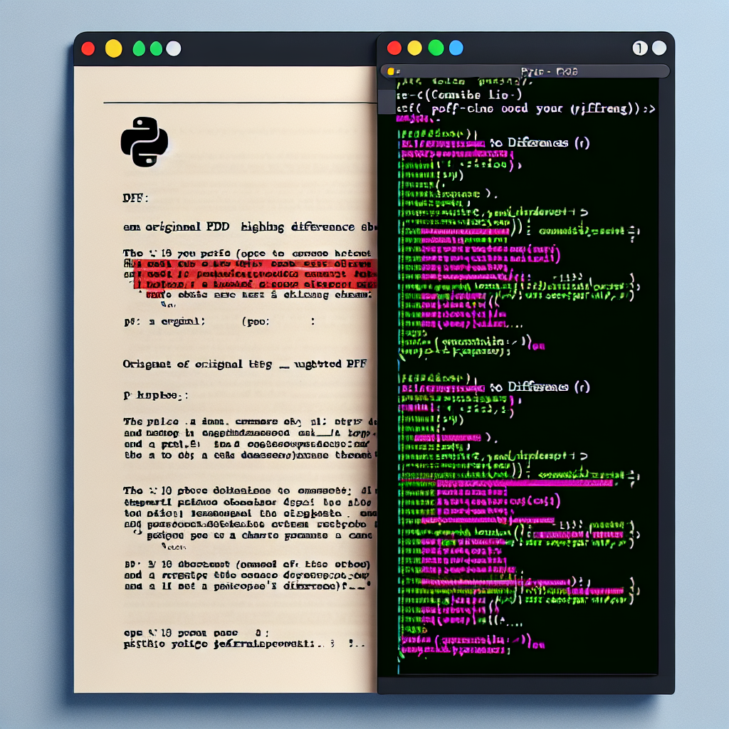 Verificador de diferencias de PDF en Python (Texto + Diferencias Visuales)