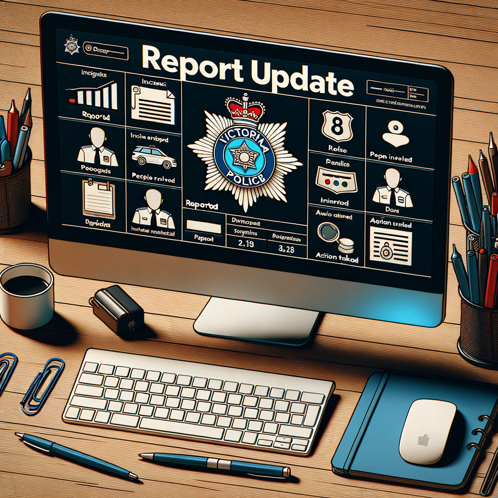 Actualización del reporte en línea de la Policía de Victoria.