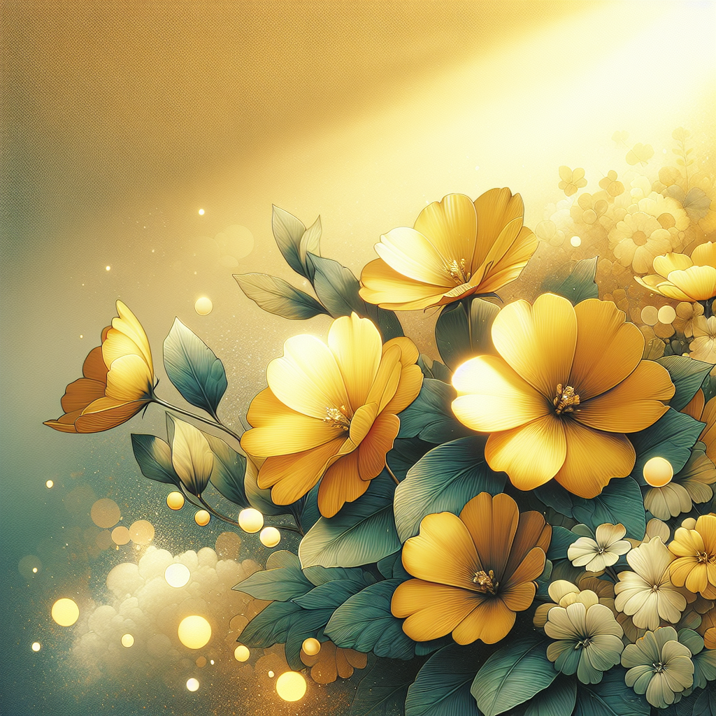 Flores de color amarillo