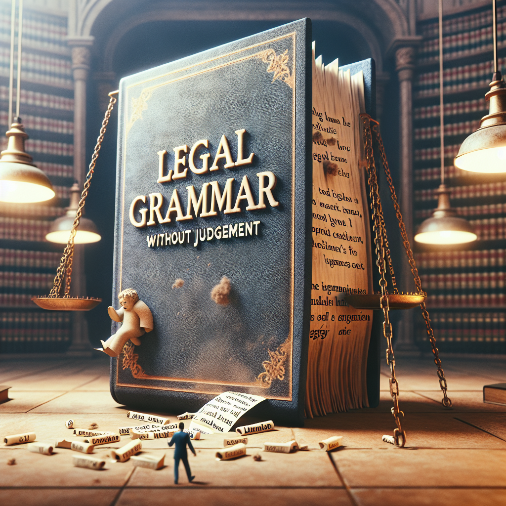 El perjuicio de la gramática legal sin juicio.