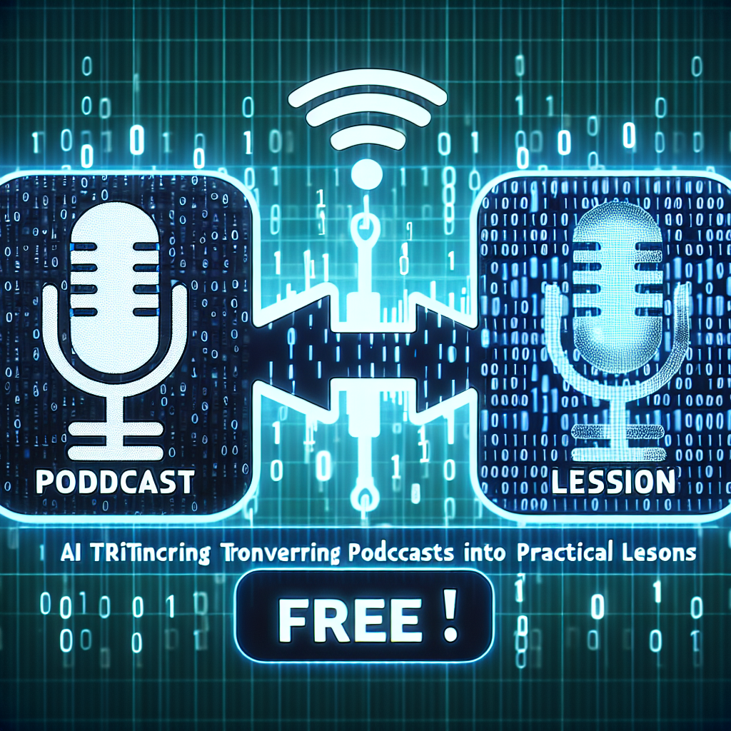 Truco de IA gratis para convertir podcasts en lecciones prácticas