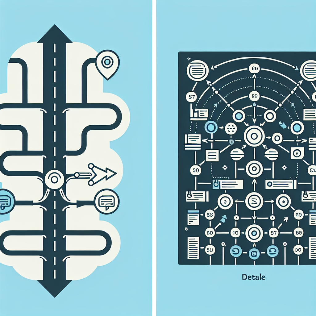Hoja de ruta vs plan detallado del proyecto