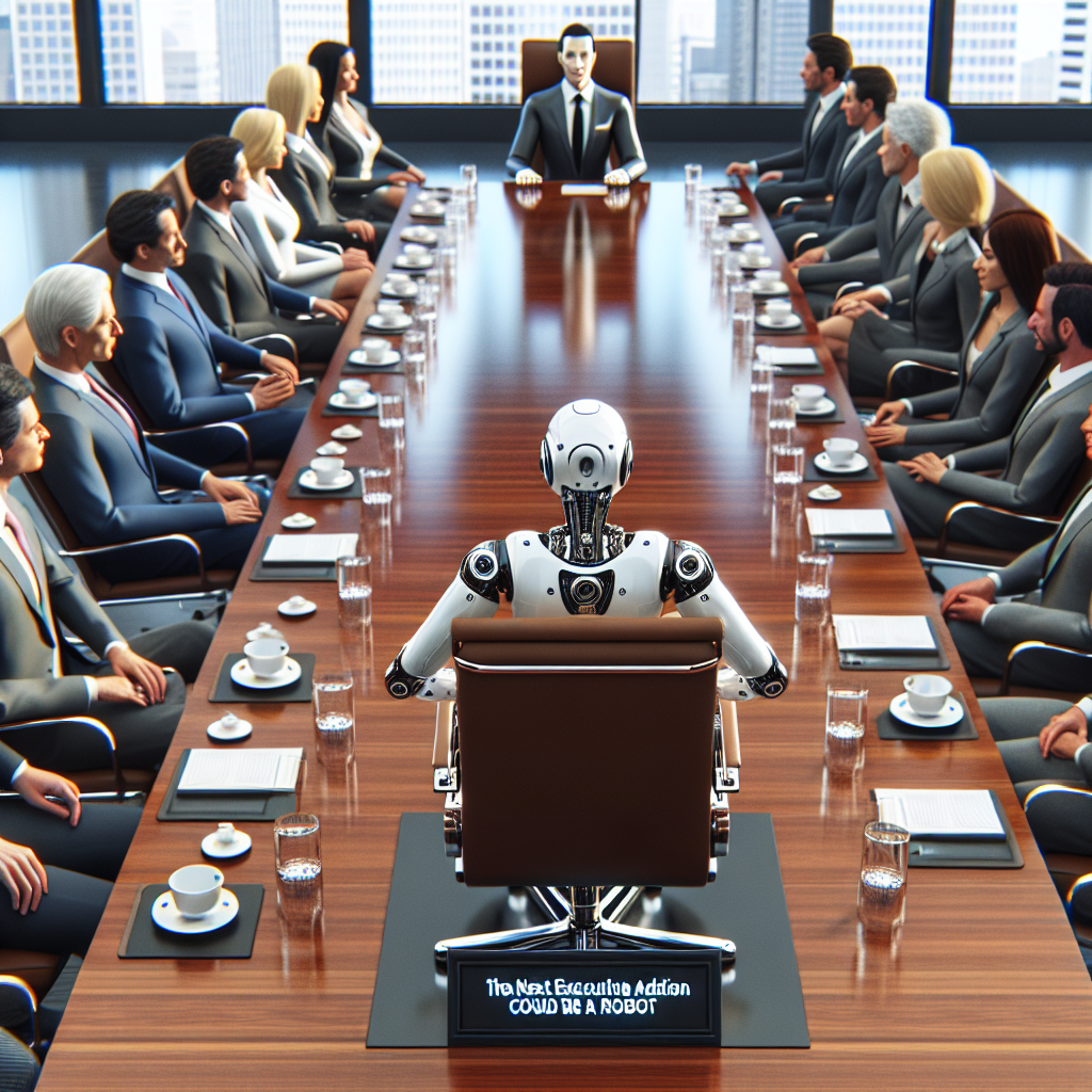 Tu siguiente incorporación en la alta dirección podría ser un robot