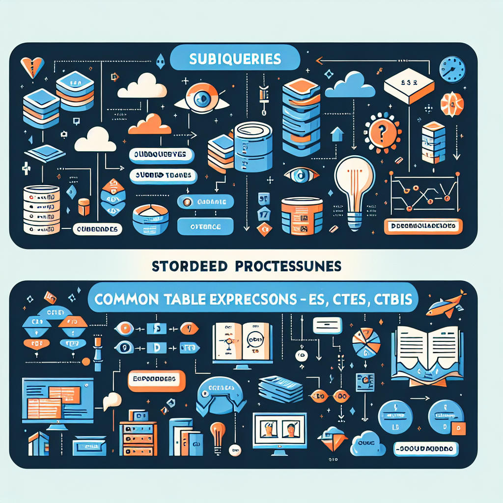 Diferencias entre subconsultas, CTEs y procedimientos almacenados